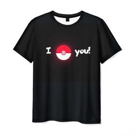 Мужская футболка 3D с принтом Я поймаю тебя! в Тюмени, 100% полиэфир | прямой крой, круглый вырез горловины, длина до линии бедер | Тематика изображения на принте: pokemon go