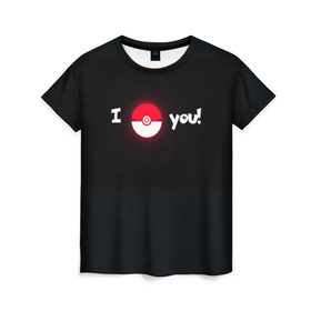 Женская футболка 3D с принтом Я поймаю тебя! в Тюмени, 100% полиэфир ( синтетическое хлопкоподобное полотно) | прямой крой, круглый вырез горловины, длина до линии бедер | pokemon go