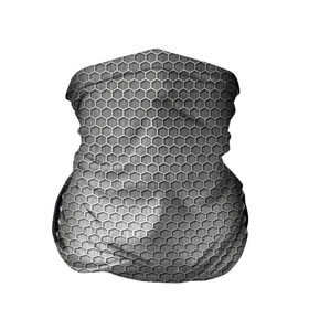 Бандана-труба 3D с принтом Кольчужка в Тюмени, 100% полиэстер, ткань с особыми свойствами — Activecool | плотность 150‒180 г/м2; хорошо тянется, но сохраняет форму | кольчуга | металл | сетка