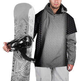 Накидка на куртку 3D с принтом Кольчужка в Тюмени, 100% полиэстер |  | Тематика изображения на принте: кольчуга | металл | сетка