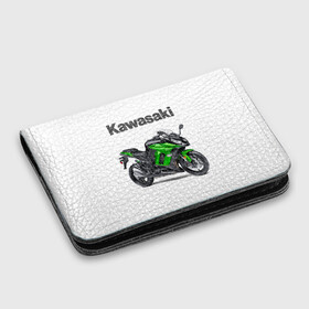 Картхолдер с принтом с принтом Kawasaky Ninja 1000 в Тюмени, натуральная матовая кожа | размер 7,3 х 10 см; кардхолдер имеет 4 кармана для карт; | kawasaky