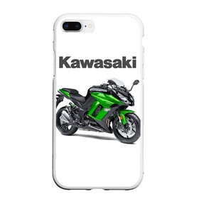 Чехол для iPhone 7Plus/8 Plus матовый с принтом Kawasaky Ninja 1000 в Тюмени, Силикон | Область печати: задняя сторона чехла, без боковых панелей | kawasaky