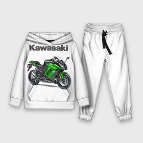 Детский костюм 3D (с толстовкой) с принтом Kawasaky Ninja 1000 в Тюмени,  |  | kawasaky