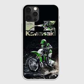 Чехол для iPhone 12 Pro Max с принтом Kawasaky cross в Тюмени, Силикон |  | Тематика изображения на принте: kawasaky