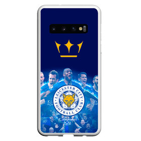 Чехол для Samsung Galaxy S10 с принтом FC Leicester Vardi в Тюмени, Силикон | Область печати: задняя сторона чехла, без боковых панелей | Тематика изображения на принте: лестер