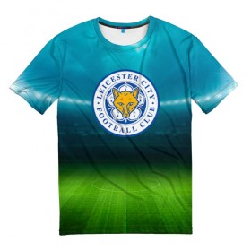 Мужская футболка 3D с принтом FC Leicester в Тюмени, 100% полиэфир | прямой крой, круглый вырез горловины, длина до линии бедер | Тематика изображения на принте: 