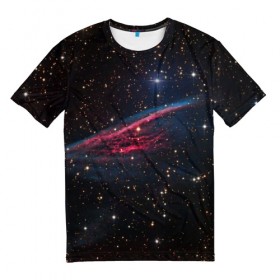 Мужская футболка 3D с принтом Астрал в Тюмени, 100% полиэфир | прямой крой, круглый вырез горловины, длина до линии бедер | вселенная | галактика | звёзды | космическое пространство | космос | созвездие