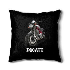 Подушка 3D с принтом Ducati в Тюмени, наволочка – 100% полиэстер, наполнитель – холлофайбер (легкий наполнитель, не вызывает аллергию). | состоит из подушки и наволочки. Наволочка на молнии, легко снимается для стирки | ducati | дукати | мото | мотогонки | мотоспорт | мотоцикл