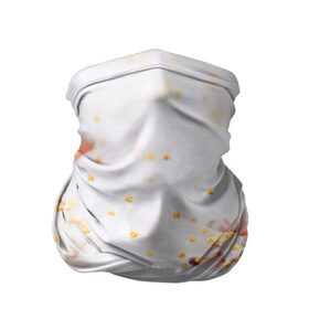 Бандана-труба 3D с принтом Белая нежность в Тюмени, 100% полиэстер, ткань с особыми свойствами — Activecool | плотность 150‒180 г/м2; хорошо тянется, но сохраняет форму | белый | лепестки | прикольные картинки | цветочки | цветы