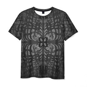 Мужская футболка 3D с принтом Объемные частицы в Тюмени, 100% полиэфир | прямой крой, круглый вырез горловины, длина до линии бедер | Тематика изображения на принте: абстракция | геометрия | мода | объем | стиль | фон | форма | цвет | частица