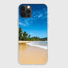 Чехол для iPhone 12 Pro Max с принтом Шикарный пляж в Тюмени, Силикон |  | Тематика изображения на принте: вода | голубое небо | жара | загар | зной | каникулы | купание | море | океан | отдых | отпуск | пальмы | песок | приключение | путешествие | туризм