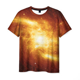 Мужская футболка 3D с принтом Огненная галактика в Тюмени, 100% полиэфир | прямой крой, круглый вырез горловины, длина до линии бедер | Тематика изображения на принте: вселенная | галактика | звёзды | земля | комета | космос | метеориты | метеоры | млечный путь | орбита | планеты | солнечная система | солнце