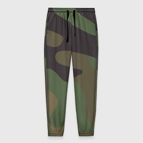 Мужские брюки 3D с принтом Камуфляж (хаки) в Тюмени, 100% полиэстер | манжеты по низу, эластичный пояс регулируется шнурком, по бокам два кармана без застежек, внутренняя часть кармана из мелкой сетки | camouflage | камуфляж | хаки