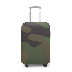 Чехол для чемодана 3D с принтом Камуфляж (хаки) в Тюмени, 86% полиэфир, 14% спандекс | двустороннее нанесение принта, прорези для ручек и колес | camouflage | камуфляж | хаки