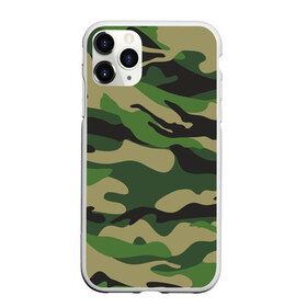 Чехол для iPhone 11 Pro матовый с принтом Лесной камуфляж в Тюмени, Силикон |  | camouflage | forest camouflage | камуфляж | лесной камуфляж