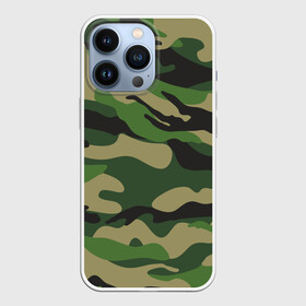 Чехол для iPhone 13 Pro с принтом Лесной камуфляж в Тюмени,  |  | Тематика изображения на принте: camouflage | forest camouflage | камуфляж | лесной камуфляж