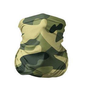 Бандана-труба 3D с принтом Зелёный камуфляж в Тюмени, 100% полиэстер, ткань с особыми свойствами — Activecool | плотность 150‒180 г/м2; хорошо тянется, но сохраняет форму | camouflage | green camouflage | зеленый камуфляж | камуфляж
