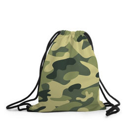 Рюкзак-мешок 3D с принтом Зелёный камуфляж в Тюмени, 100% полиэстер | плотность ткани — 200 г/м2, размер — 35 х 45 см; лямки — толстые шнурки, застежка на шнуровке, без карманов и подкладки | Тематика изображения на принте: camouflage | green camouflage | зеленый камуфляж | камуфляж