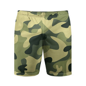 Мужские шорты 3D спортивные с принтом Зелёный камуфляж в Тюмени,  |  | camouflage | green camouflage | зеленый камуфляж | камуфляж