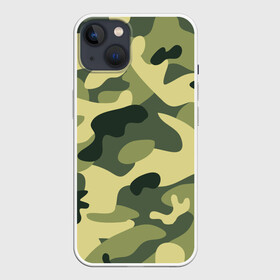 Чехол для iPhone 13 с принтом Зелёный камуфляж в Тюмени,  |  | camouflage | green camouflage | зеленый камуфляж | камуфляж