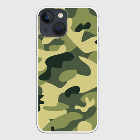 Чехол для iPhone 13 mini с принтом Зелёный камуфляж в Тюмени,  |  | camouflage | green camouflage | зеленый камуфляж | камуфляж