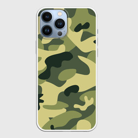 Чехол для iPhone 13 Pro Max с принтом Зелёный камуфляж в Тюмени,  |  | camouflage | green camouflage | зеленый камуфляж | камуфляж