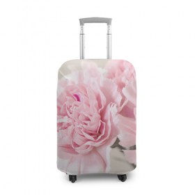 Чехол для чемодана 3D с принтом Розовый цветок 5 в Тюмени, 86% полиэфир, 14% спандекс | двустороннее нанесение принта, прорези для ручек и колес | розовый | цветок | цветы