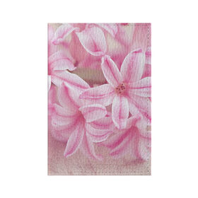 Обложка для паспорта матовая кожа с принтом Нежные цветочки в Тюмени, натуральная матовая кожа | размер 19,3 х 13,7 см; прозрачные пластиковые крепления | розовый | цветок | цветы