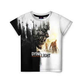 Детская футболка 3D с принтом Dying Light в Тюмени, 100% гипоаллергенный полиэфир | прямой крой, круглый вырез горловины, длина до линии бедер, чуть спущенное плечо, ткань немного тянется | dying light | horror | зомби | ужасы