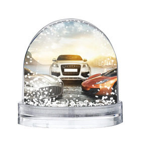 Снежный шар с принтом VIP класс в Тюмени, Пластик | Изображение внутри шара печатается на глянцевой фотобумаге с двух сторон | авто | ауди | гонки | игры | машины | новинки | популярное | трасса | феррари