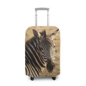 Чехол для чемодана 3D с принтом Зебра в Тюмени, 86% полиэфир, 14% спандекс | двустороннее нанесение принта, прорези для ручек и колес | африка | голова животного | зебра | лошадь | природа