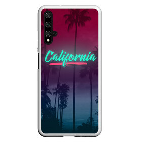 Чехол для Honor 20 с принтом California в Тюмени, Силикон | Область печати: задняя сторона чехла, без боковых панелей | america | california | city | state | sun. summer | америка | город | калифорния | лето | солнце | штат