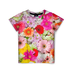 Детская футболка 3D с принтом Счастье в Тюмени, 100% гипоаллергенный полиэфир | прямой крой, круглый вырез горловины, длина до линии бедер, чуть спущенное плечо, ткань немного тянется | арт | весна | красота | лето | любовь | новинки | осень | подарок | популярное | природа | радуга | цветы
