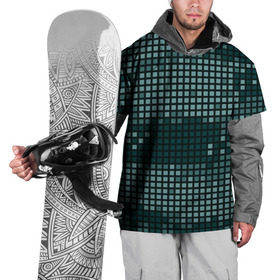 Накидка на куртку 3D с принтом Кибер камуфляж 3 в Тюмени, 100% полиэстер |  | Тематика изображения на принте: пиксели | темный