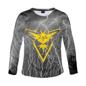 Женский лонгслив 3D с принтом Team Instinct Simple Gray в Тюмени, 100% полиэстер | длинные рукава, круглый вырез горловины, полуприлегающий силуэт | Тематика изображения на принте: 