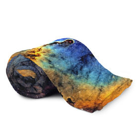 Плед 3D с принтом Nebula in Space в Тюмени, 100% полиэстер | закругленные углы, все края обработаны. Ткань не мнется и не растягивается | 