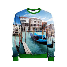Детский свитшот 3D с принтом Италия (Венеция) в Тюмени, 100% полиэстер | свободная посадка, прямой крой, мягкая тканевая резинка на рукавах и понизу свитшота | europe | italy | venice | венеция | вода | европа | ес | италия | каникулы | лодки | отдых | отпуск | солнце | туризм