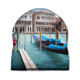 Шапка 3D с принтом Италия (Венеция) в Тюмени, 100% полиэстер | универсальный размер, печать по всей поверхности изделия | europe | italy | venice | венеция | вода | европа | ес | италия | каникулы | лодки | отдых | отпуск | солнце | туризм