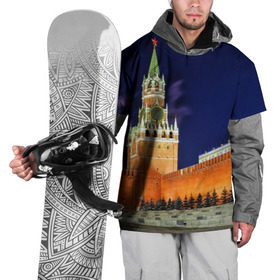 Накидка на куртку 3D с принтом Кремль в Тюмени, 100% полиэстер |  | moscow | russia | гордость | кремль | москва | отечество | родина | россия | столица