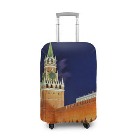 Чехол для чемодана 3D с принтом Кремль в Тюмени, 86% полиэфир, 14% спандекс | двустороннее нанесение принта, прорези для ручек и колес | moscow | russia | гордость | кремль | москва | отечество | родина | россия | столица