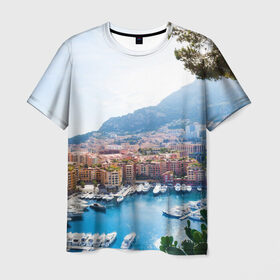 Мужская футболка 3D с принтом Монако в Тюмени, 100% полиэфир | прямой крой, круглый вырез горловины, длина до линии бедер | europe | monaco | гламур | европа | загар | княжество | миллионеры | монако | отдых | отпуск | пляж | роскошь | солнце | средиземное море | туризм