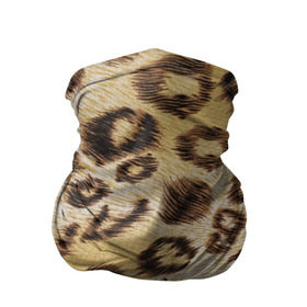 Бандана-труба 3D с принтом Леопардовая ткань в Тюмени, 100% полиэстер, ткань с особыми свойствами — Activecool | плотность 150‒180 г/м2; хорошо тянется, но сохраняет форму | гепард | гламур | леопард | мода | пятна | роскошь | ткань | точки | шерсть
