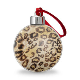 Ёлочный шар с принтом Леопардовая ткань в Тюмени, Пластик | Диаметр: 77 мм | гепард | гламур | леопард | мода | пятна | роскошь | ткань | точки | шерсть