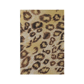 Обложка для паспорта матовая кожа с принтом Леопардовая ткань в Тюмени, натуральная матовая кожа | размер 19,3 х 13,7 см; прозрачные пластиковые крепления | Тематика изображения на принте: гепард | гламур | леопард | мода | пятна | роскошь | ткань | точки | шерсть
