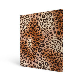 Холст квадратный с принтом Леопардовая шкура в Тюмени, 100% ПВХ |  | гепард | гламур | леопард | мода | роскошь | шерсть