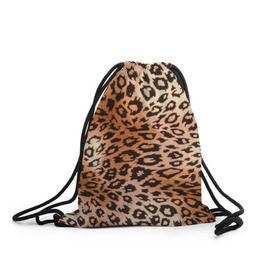 Рюкзак-мешок 3D с принтом Леопардовая шкура в Тюмени, 100% полиэстер | плотность ткани — 200 г/м2, размер — 35 х 45 см; лямки — толстые шнурки, застежка на шнуровке, без карманов и подкладки | гепард | гламур | леопард | мода | роскошь | шерсть
