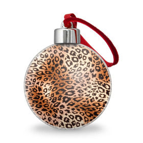 Ёлочный шар с принтом Леопардовая шкура в Тюмени, Пластик | Диаметр: 77 мм | гепард | гламур | леопард | мода | роскошь | шерсть