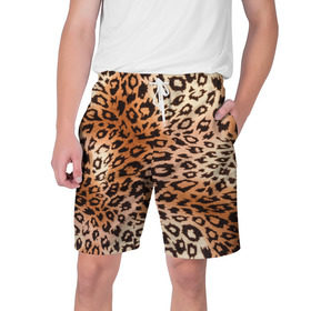 Мужские шорты 3D с принтом Леопардовая шкура в Тюмени,  полиэстер 100% | прямой крой, два кармана без застежек по бокам. Мягкая трикотажная резинка на поясе, внутри которой широкие завязки. Длина чуть выше колен | гепард | гламур | леопард | мода | роскошь | шерсть