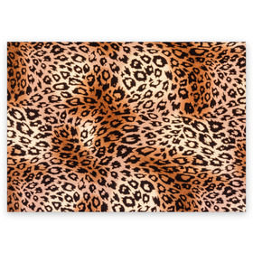 Поздравительная открытка с принтом Леопардовая шкура в Тюмени, 100% бумага | плотность бумаги 280 г/м2, матовая, на обратной стороне линовка и место для марки
 | Тематика изображения на принте: гепард | гламур | леопард | мода | роскошь | шерсть