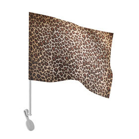 Флаг для автомобиля с принтом Шкура гепарда в Тюмени, 100% полиэстер | Размер: 30*21 см | гепард | гламур | леопард | мода | пятна | роскошь | ткань | точки | шерсть